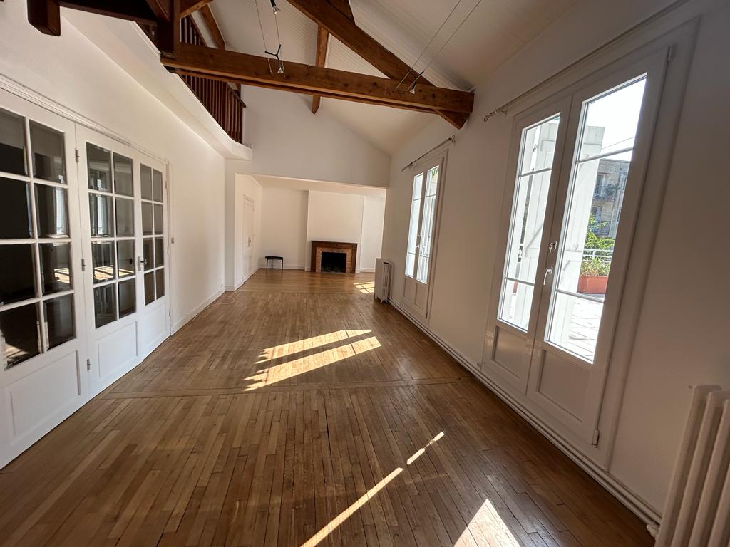 Peinture salon poutres à Guyancourt