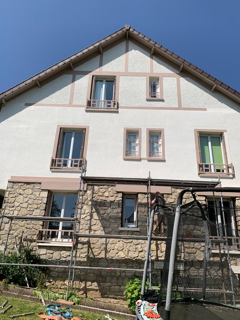 Ravalement facade crepi maison à Melun