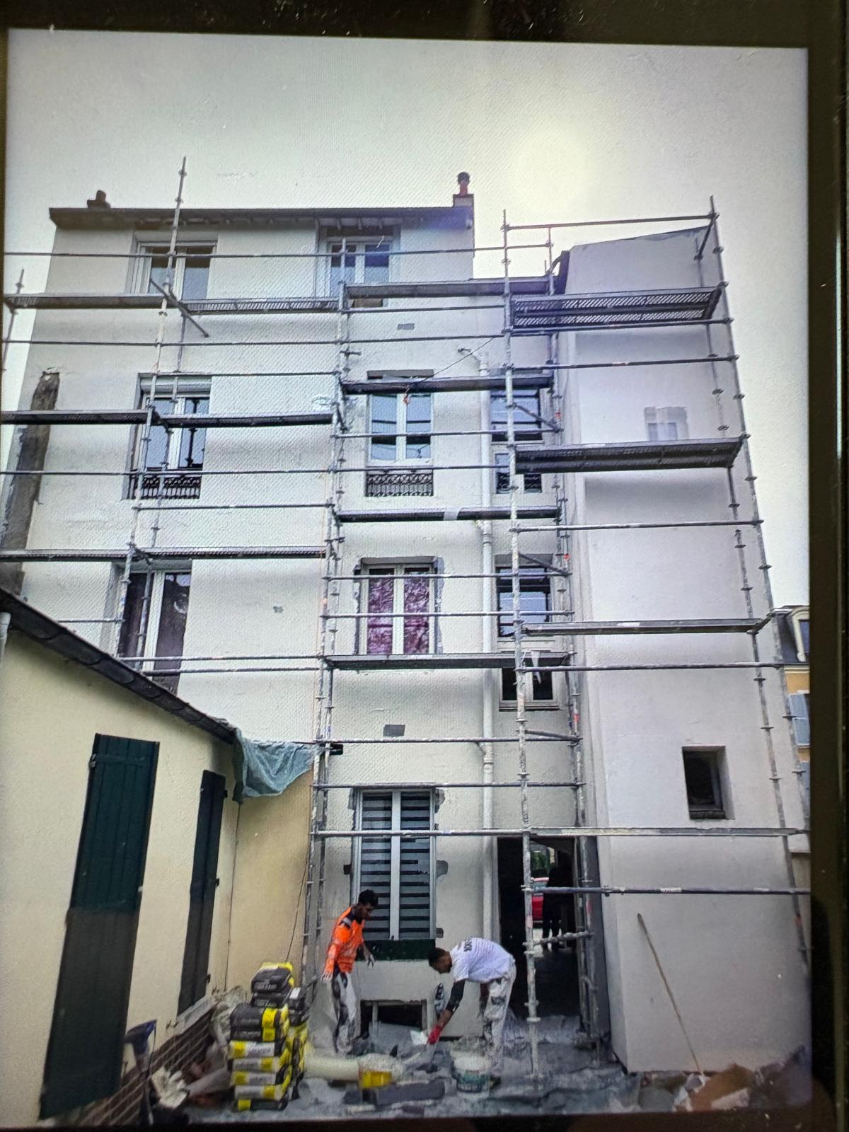 Isolation exterieure et enduit de facade maison maisons laffitte 78600 yvelines après