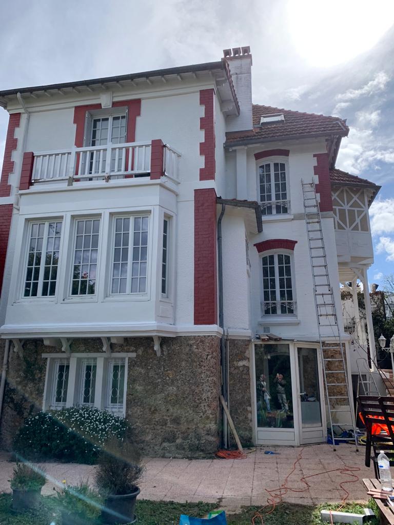 Ravalement facade crepi maison maisons laffitte yvelines 78600