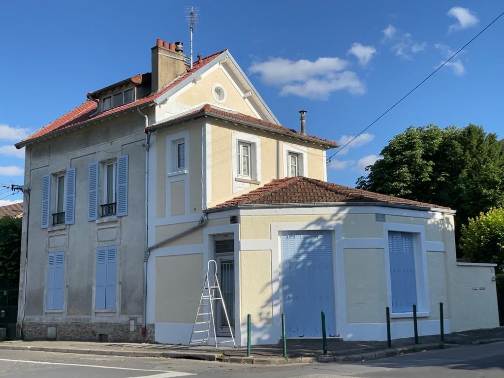 Ravalement facade en cours maison maisons laffitte yvelines 78600